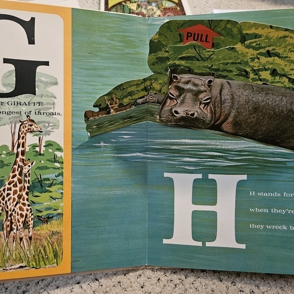 Random House Pop-Up Animal Alphabet Book Vintage 70's Collectible - Picture 3 of 6